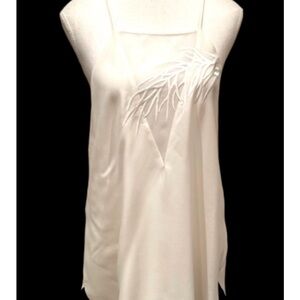 NWOT Elegant Cream Color Embroidered extra Long Camisole